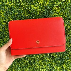 SOLD | NEW TORY BURCH Red Leather Crossbody Bag